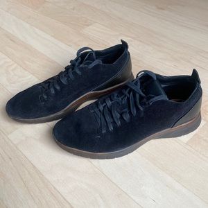 Feit black suede rubber sole sneaker size 43